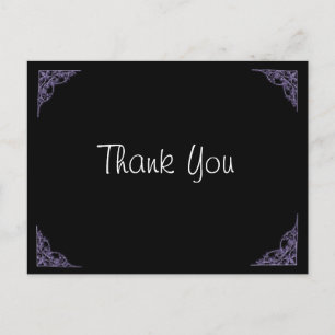 Postal Boda Gracias Rincones Púrpura