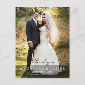 Postal Boda Gracias (vertical - foto completa)