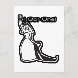 Postal Boda gracioso que tengo uno