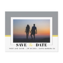 Boda gris y amarilla Salven la foto de la fecha