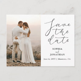 Postal Boda Guardar la Moda de fotos de fecha Guión elega