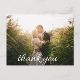 Postal Boda inspirado en la moda Gracias Postcard