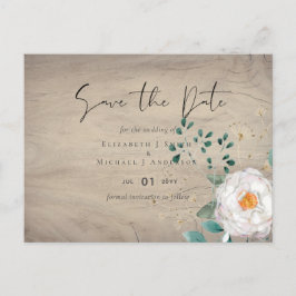 Postal Boda Jardín de flores silvestres de primavera del 