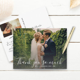 Postal Boda manuscrito a mano - Gracias
