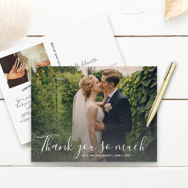 Postal Boda manuscrito a mano - Gracias (Subido por el creador)