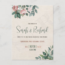 Boda Minimalista con Rosa Polvorienta y Verde Salv