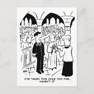 Postal Boda - Novio Broma Cartoon