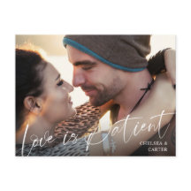 Boda Posponed LOVE IS PACIENT Script Photo
