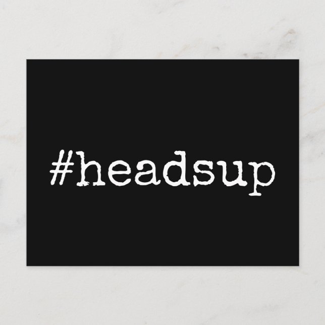 Postal Boda pospuesto de titular de etiqueta negra simple (Anverso)