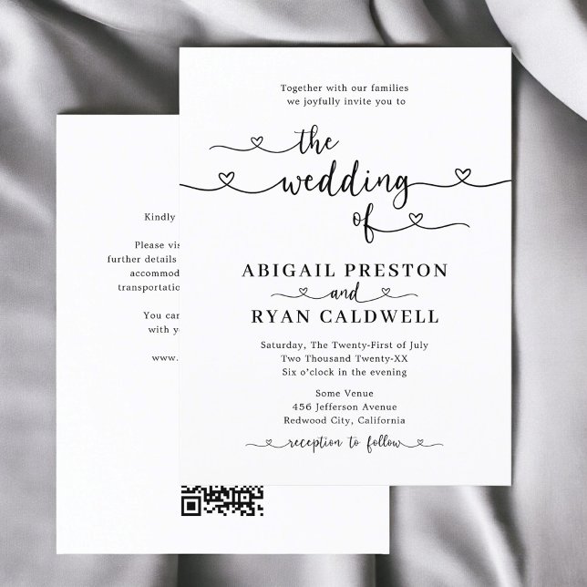 Postal Boda Presupuestario de Calligrafía del Corazón (Subido por el creador)