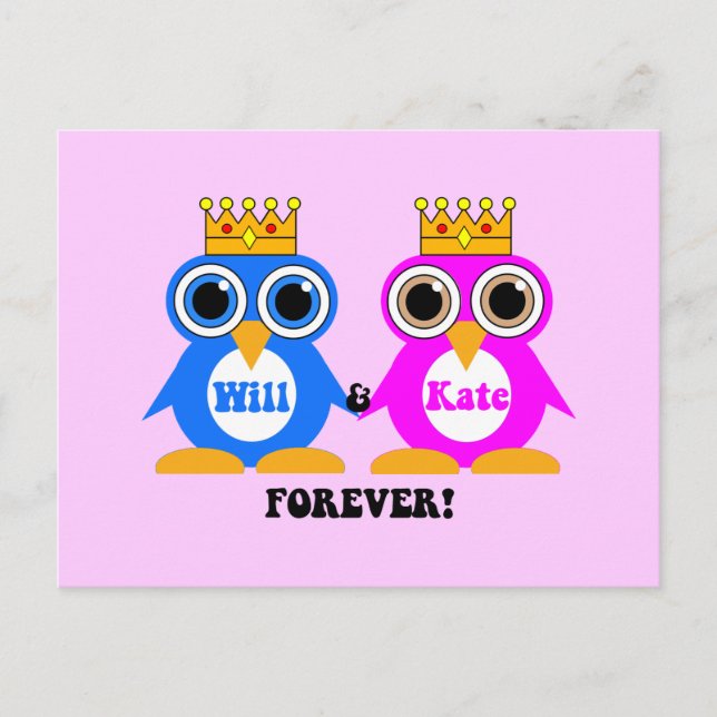 Postal boda real (Anverso)
