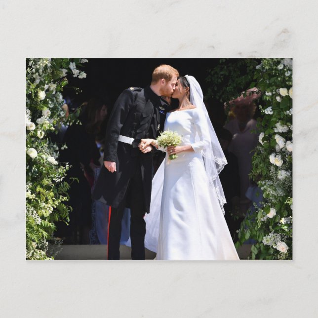 Postal Boda Real del Príncipe Harry y Meghan Markle (Anverso)