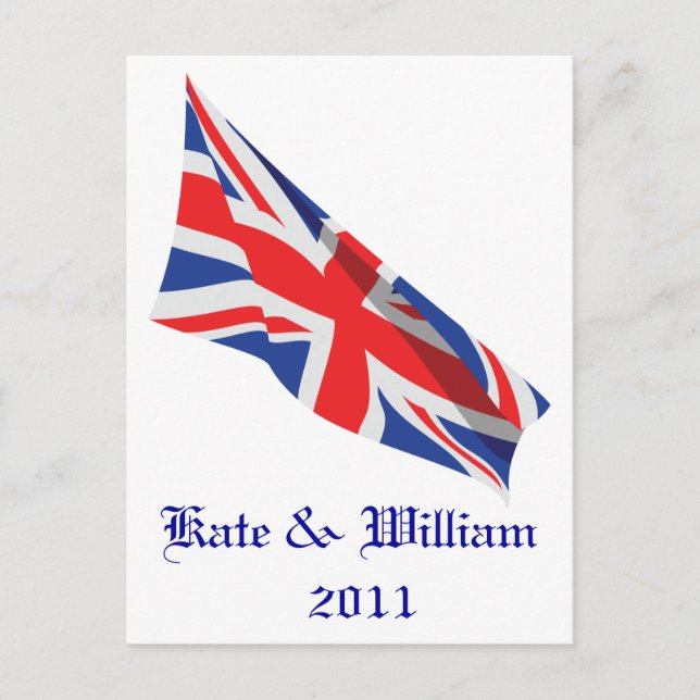 Postal Boda Real/Kate y William (Anverso)