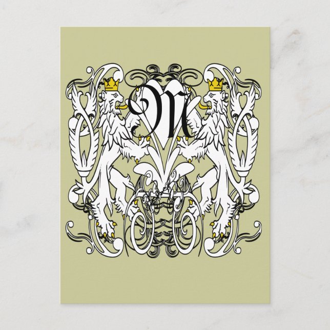 Postal Boda Renacimiento León Rampante (Anverso)