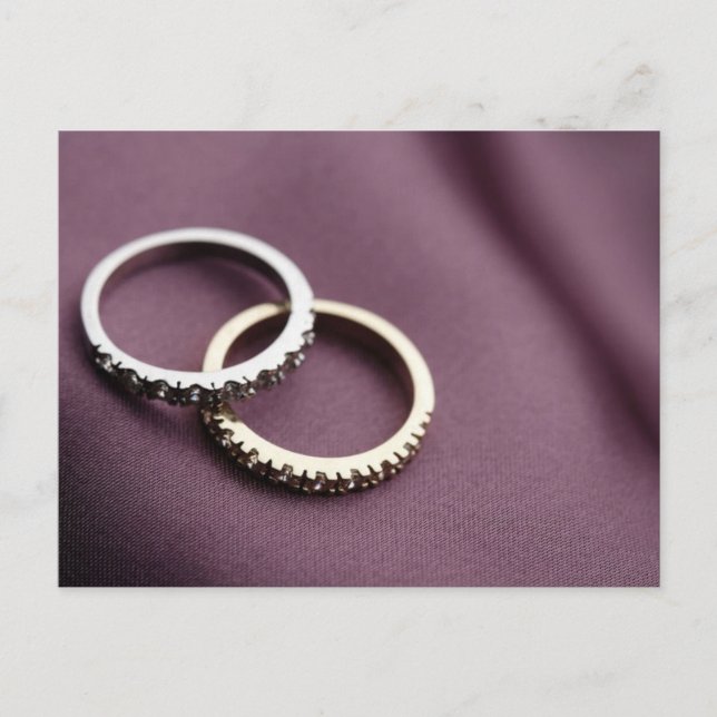 Postal Boda Rings Silver (Anverso)