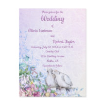 Boda romántico de palomas blancas