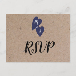 Postal Boda ruso | Kraft Style Monogram RSVP