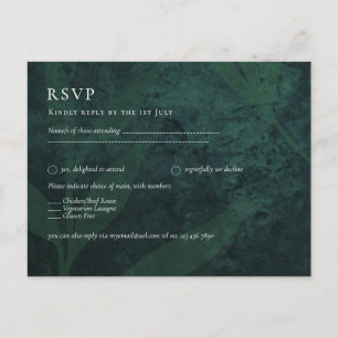 Postal BODA Rústico Ecológico de Esmeralda Todo-en-1