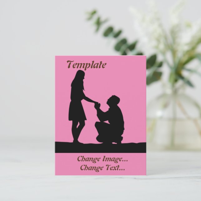 Postal Boda Stationery (Anverso de pie)