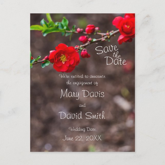 Postal Boda superior de cartón (Anverso)