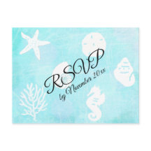 Boda Temático RSVP Seaside Seashell
