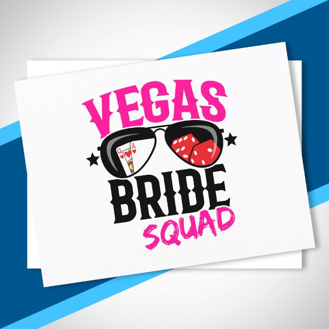 Postal Boda Vegas Bride Squad Vegas Bachelorette (Subido por el creador)
