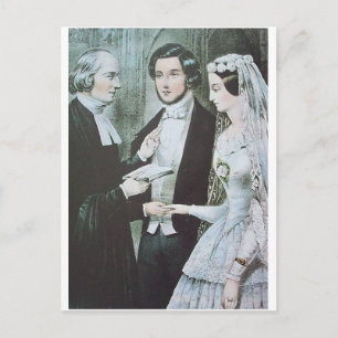 Postal Boda victoriana