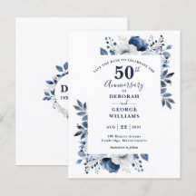 Bodas de Flores Azules 50 Aniversario de Boda Save