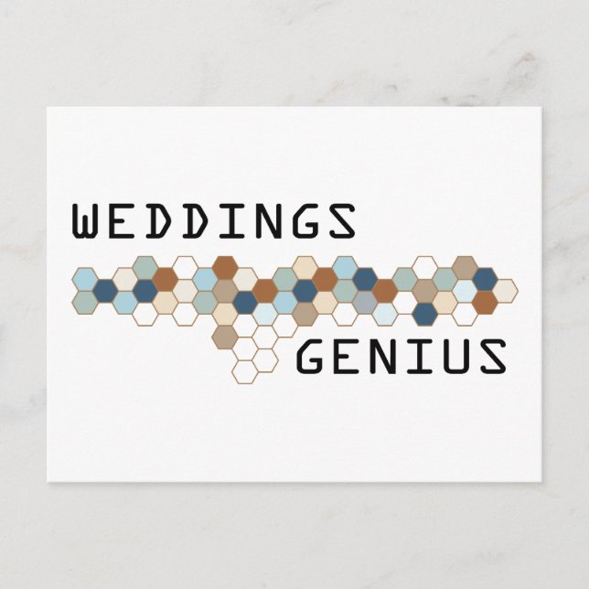 Postal Bodas Genius (Anverso)
