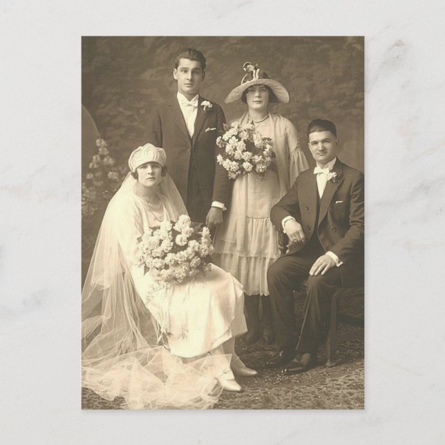 Postal Bodas Vintage (11) (Anverso)