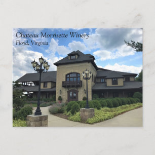 Postal Bodega Chateau Morrisette, Floyd, Virginia Postcar