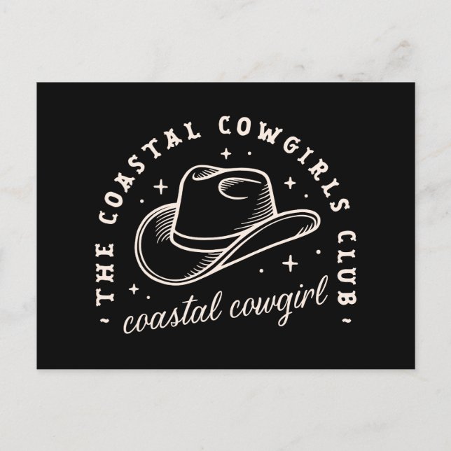 Postal Bodega de disco costero oscura estética negra occi (Anverso)