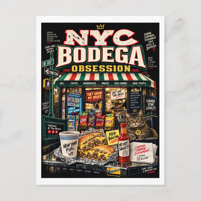 Postal Bodega de la Ciudad de Nueva York (Anverso)