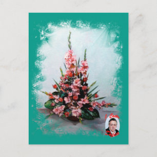 Postal Bodegón de flores/Still life of flowers