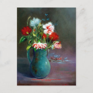 Postal Bodegón de flores/Still life of flowers