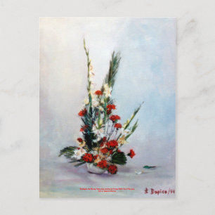 Postal Bodegón de flores/Still life of flowers