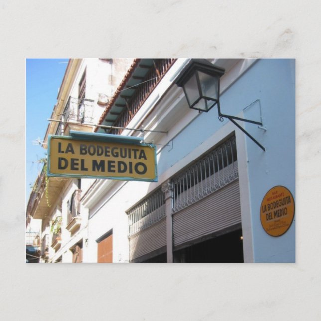 Postal bodeguita medio havana (Anverso)