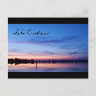 Postal Bodensee at Sunset - Postcard