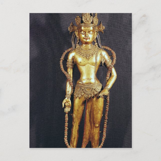 Postal Bodhisattva Avalokitecvara, siglos XV-XVI (Anverso)