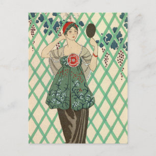 Postal Bodice negro de George Barbier