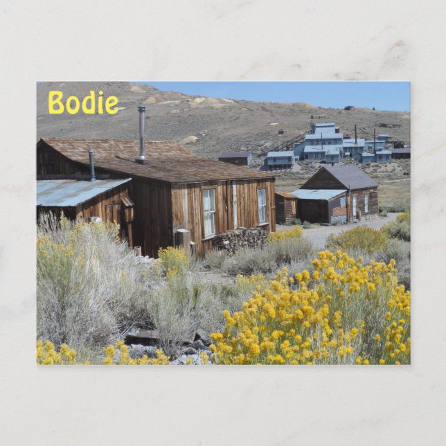 Postal Bodie, CA (Anverso)