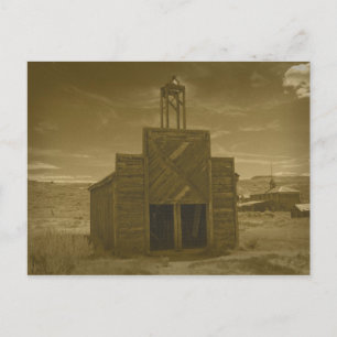 Postal Bodie Firehouse Sepiatone Post Card Card