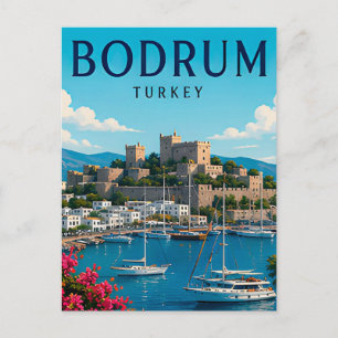 Postal Bodrum Turquía Costa Egea Mediterráneo Verano
