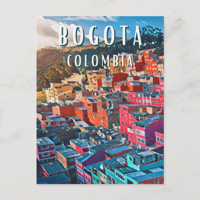 Postal Bogota : Capitale vibrante de la Colombie (Anverso)