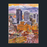 Postal Bogota, Colombia: Pintura de acuarela<br><div class="desc">Bogotá,  Colombia,  Experiencia Colombia Pintura de color acuático</div>