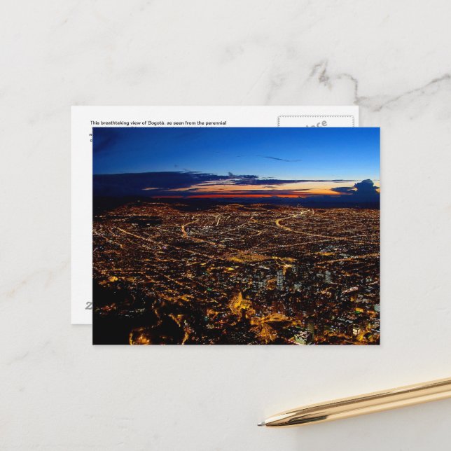 Postal Bogotá Colombia Travel Post Card (Anverso/Reverso In Situ)