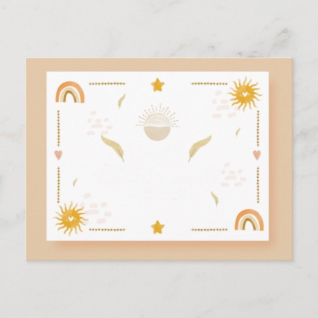 Postal bohemiana corta (Anverso)