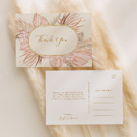 Boho Botánico Tropical | Agradecimiento de Boda en