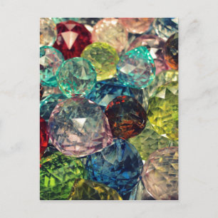 Postal Boho Chic: Cuentas de Vidrio Coloridas