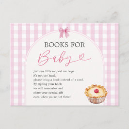 Postal Boho Cutie Pie Pink Gingham Books para bebé